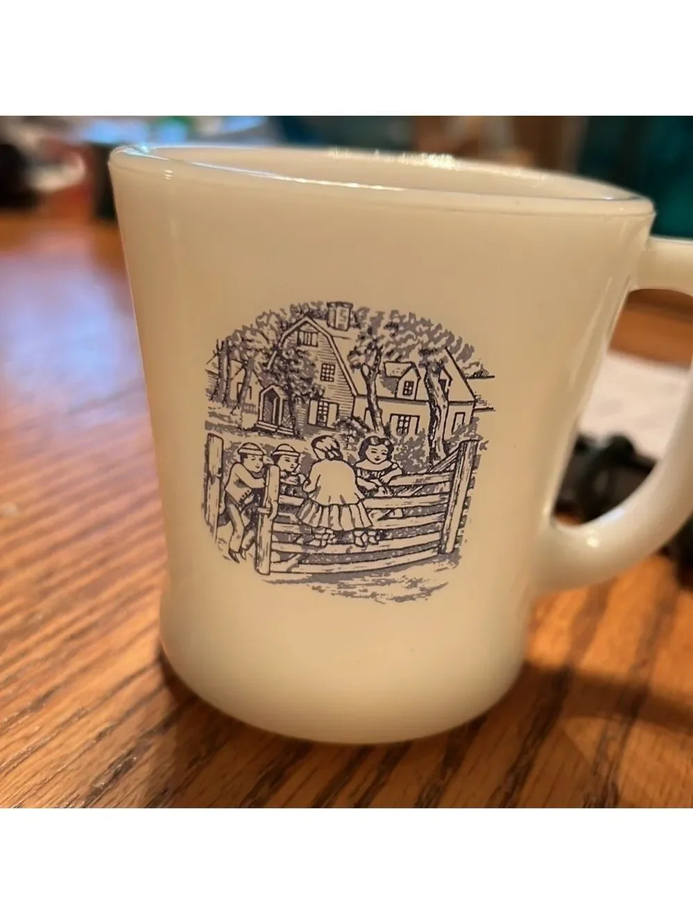 Vintage Milk Glass Mug